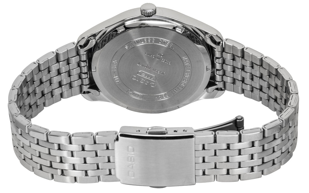 Casio Analog Stainless Steel Silver Dial Quartz MTP-B315D-7AV Men's Watch