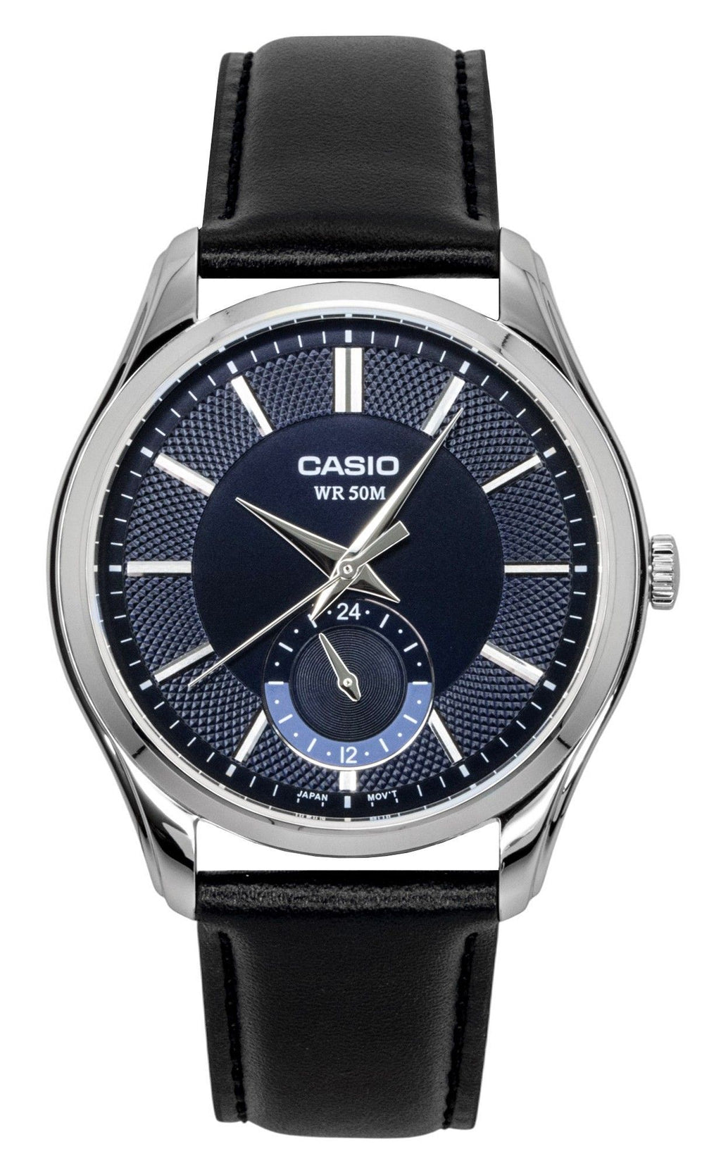 Casio Analog Leather Strap Blue Dial Quartz MTP-B315L-2AV Men's Watch