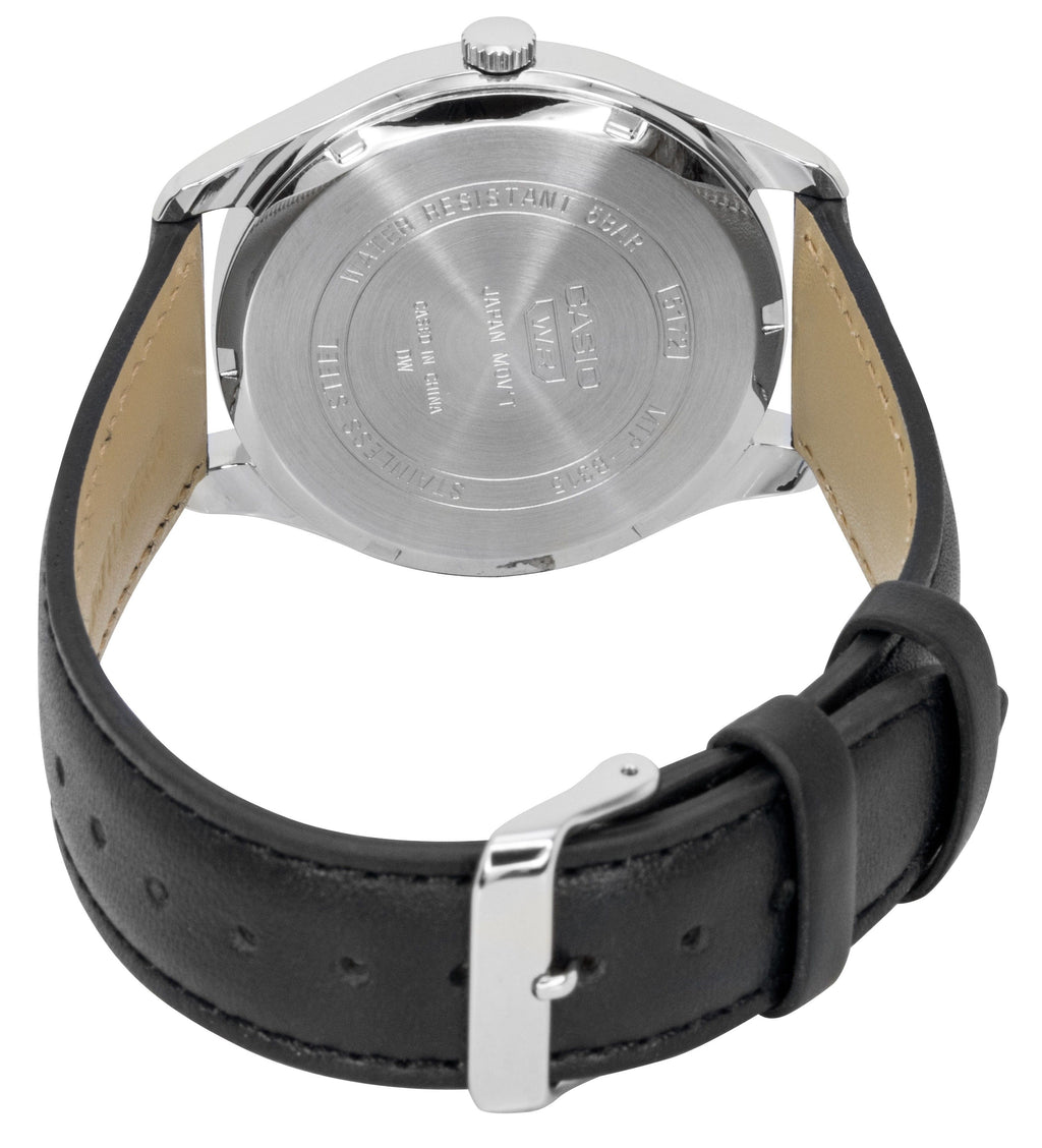 Casio Analog Leather Strap Green Dial Quartz MTP-B315L-3AV Men's Watch