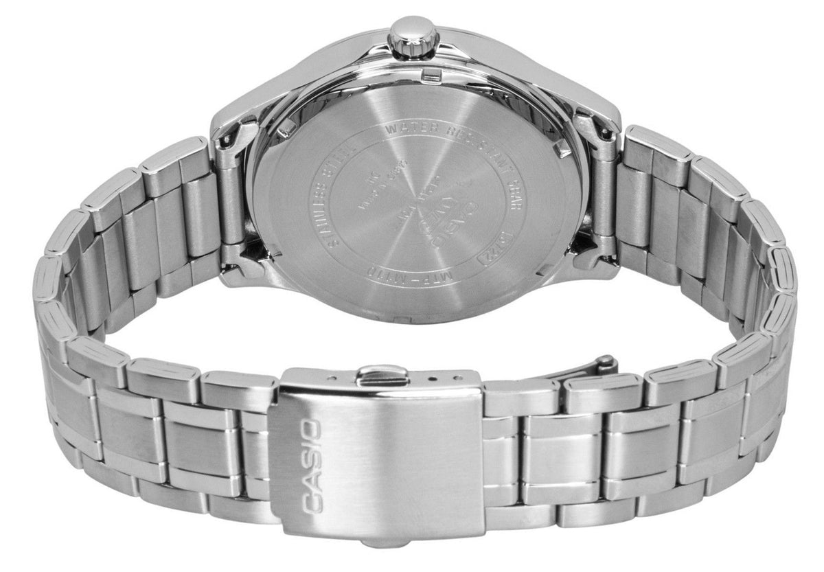 Casio Standard Analog Moon Phase Stainless Steel Green Dial Quartz MTP-M110D-3AV Men's Watch