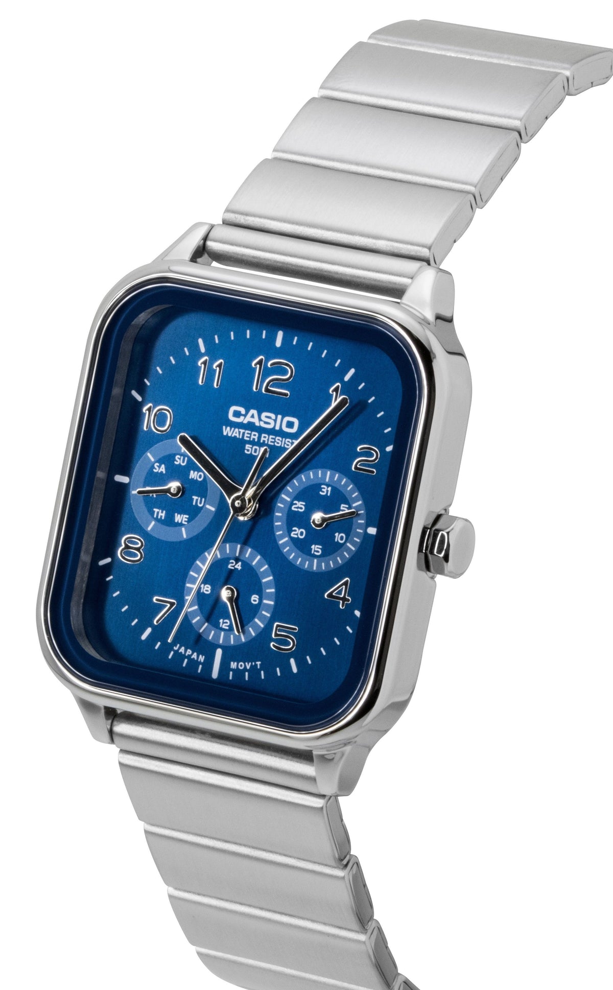 Casio Standard Analog Stainless Steel Blue Dial Quartz MTP-M306D-2AV Men's Watch