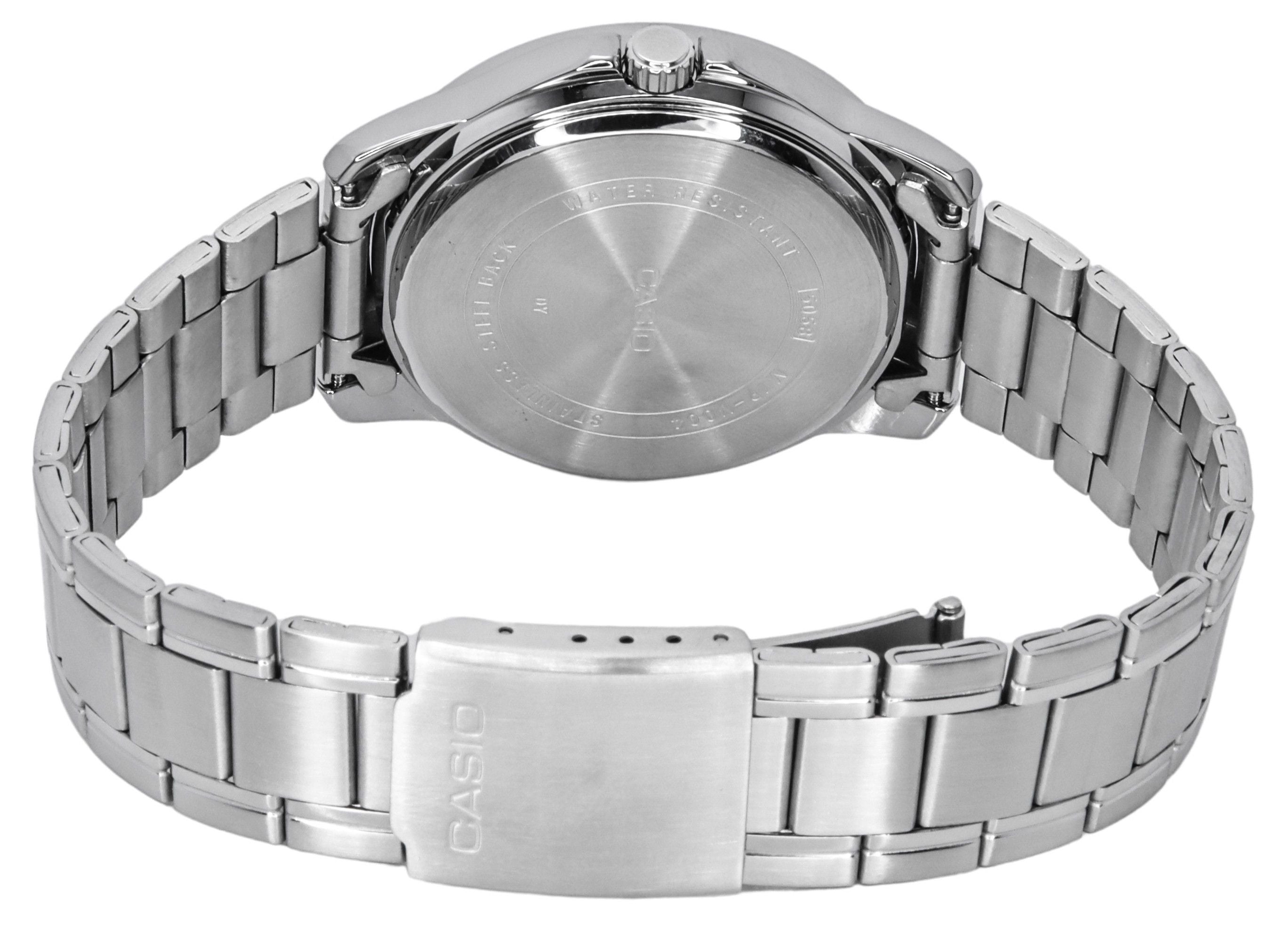 Casio Standard Analog Stainless Steel Silver Dial Quartz MTP-V004D-7C Men's Watch