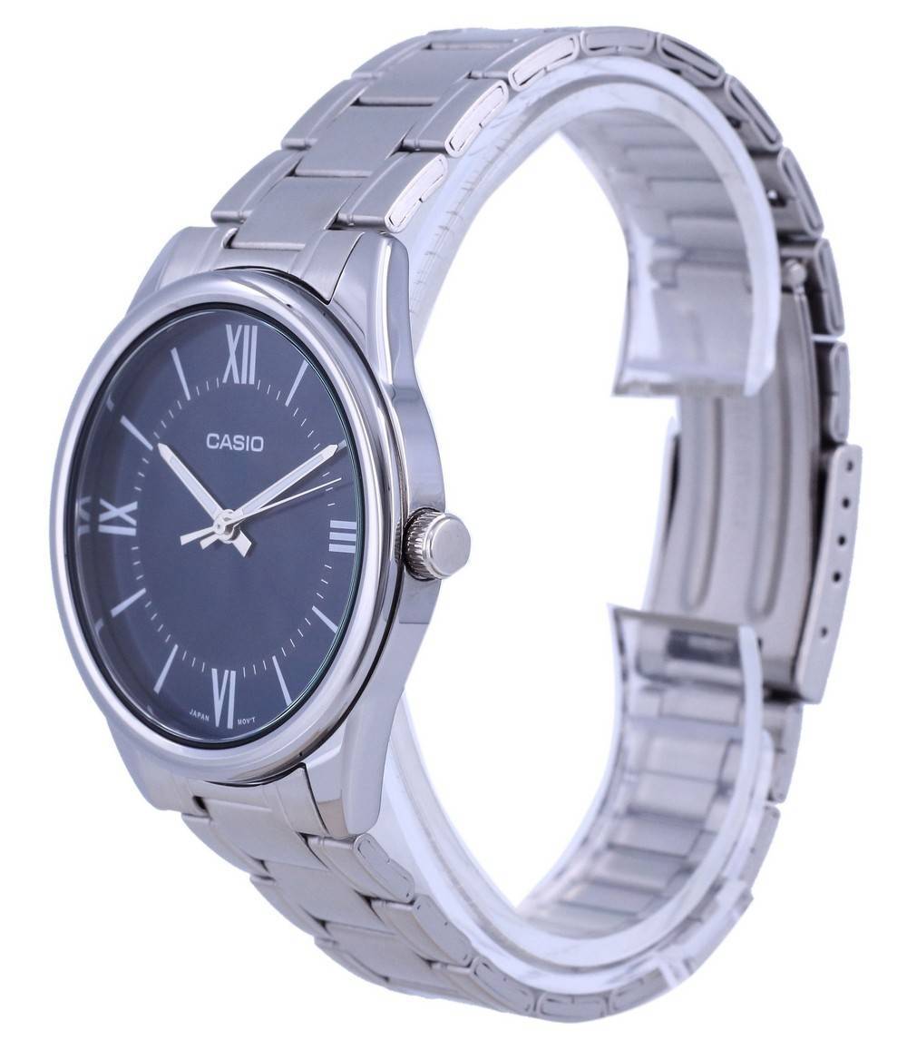 Casio Blue Dial Stainless Steel Analog Quartz MTP-V005D-2B5 MTPV005D-2 Men's Watch