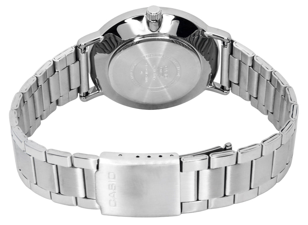Casio Standard Analog Stainless Steel White Dial Quartz MTP-VT04D-7E Men's Watch