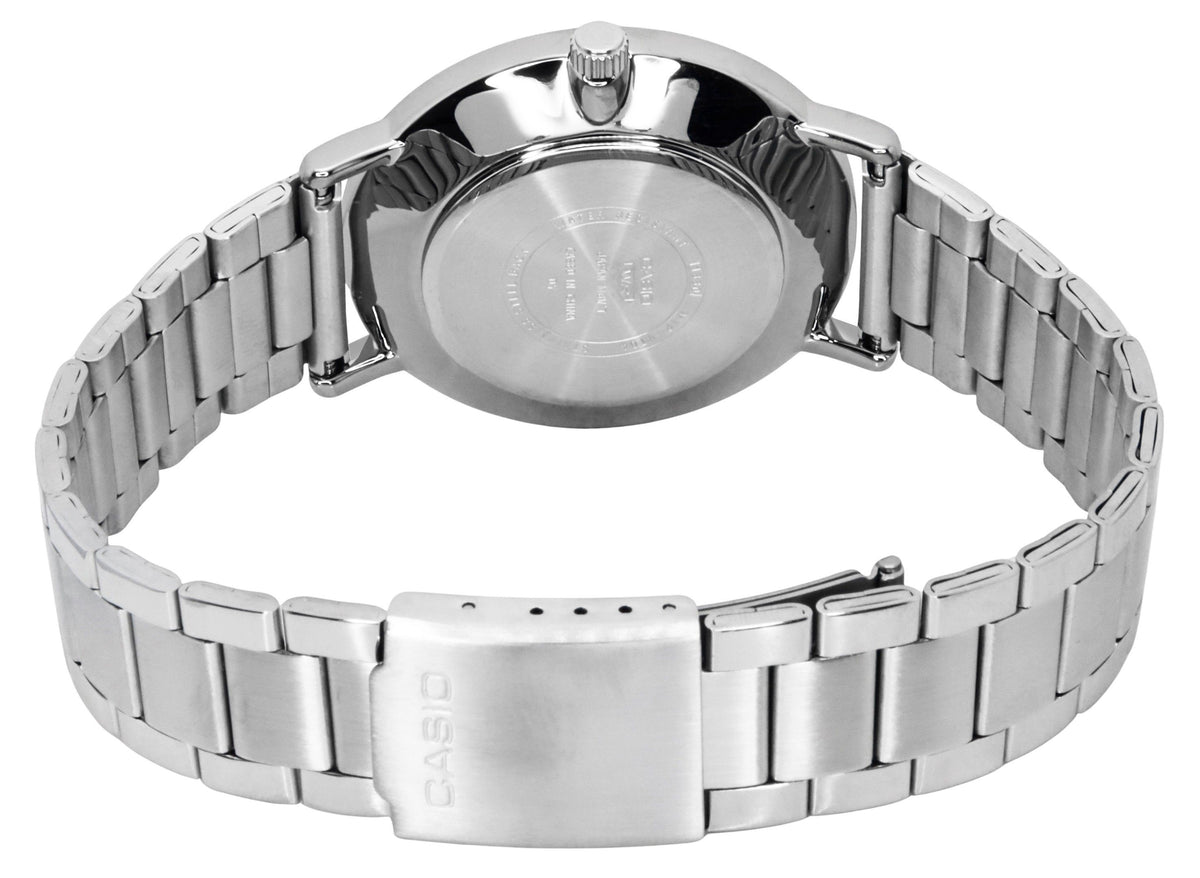 Casio Standard Analog Stainless Steel White Dial Quartz MTP-VT04D-7E Men's Watch