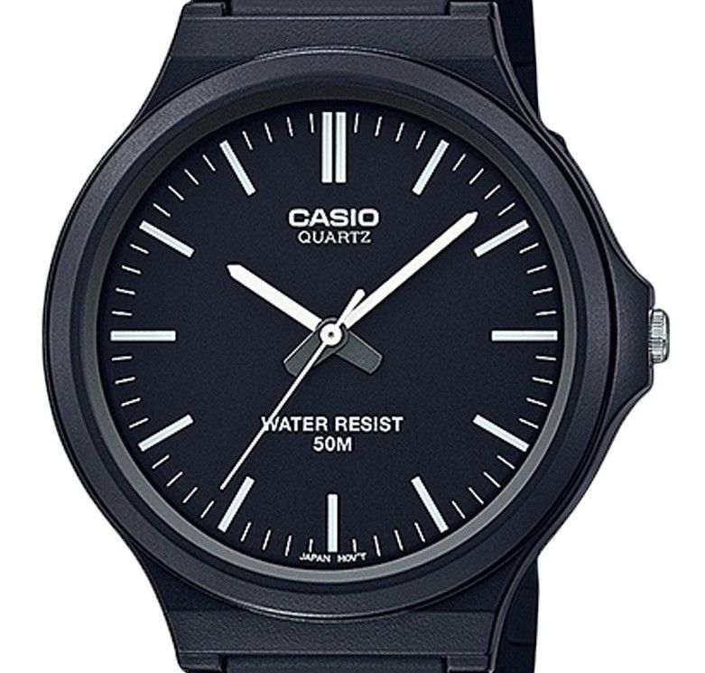 Casio Youth Analog Resin Strap Black Dial Quartz MW-240-1EV Men's Watch