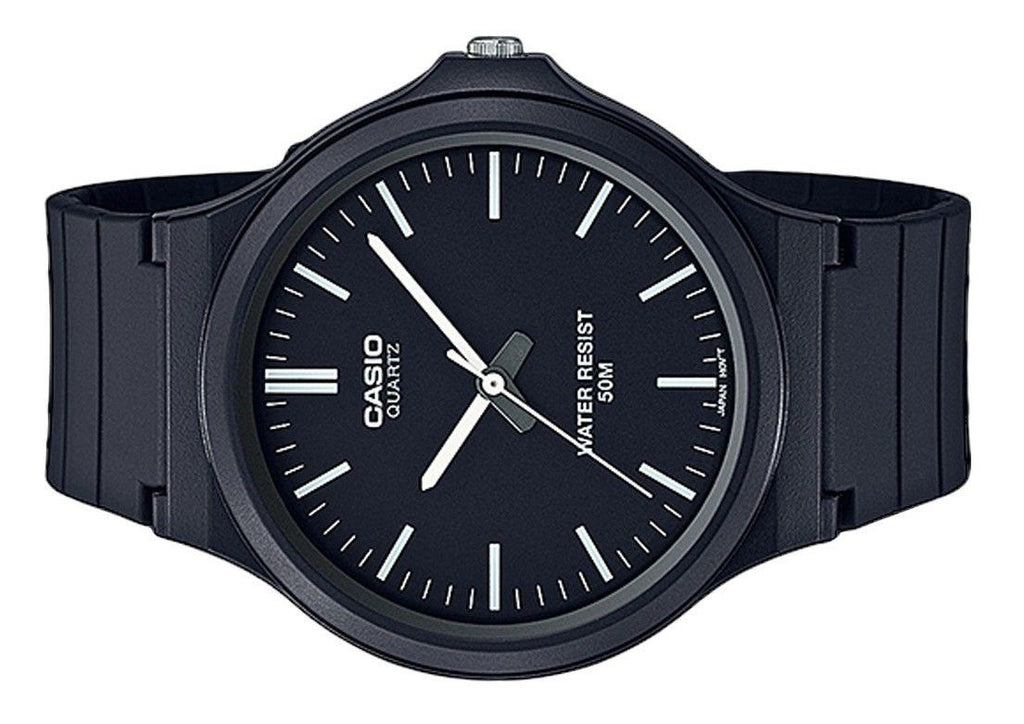 Casio Youth Analog Resin Strap Black Dial Quartz MW-240-1EV Men's Watch