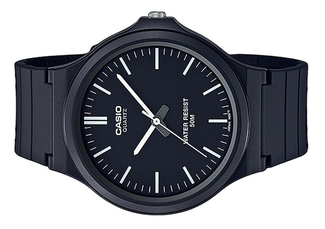 Casio Youth Analog Resin Strap Black Dial Quartz MW-240-1EV Men's Watch