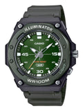 Casio Standard Analog Resin Strap Green Dial Quartz MW-620H-3AV 100M Men's Watch