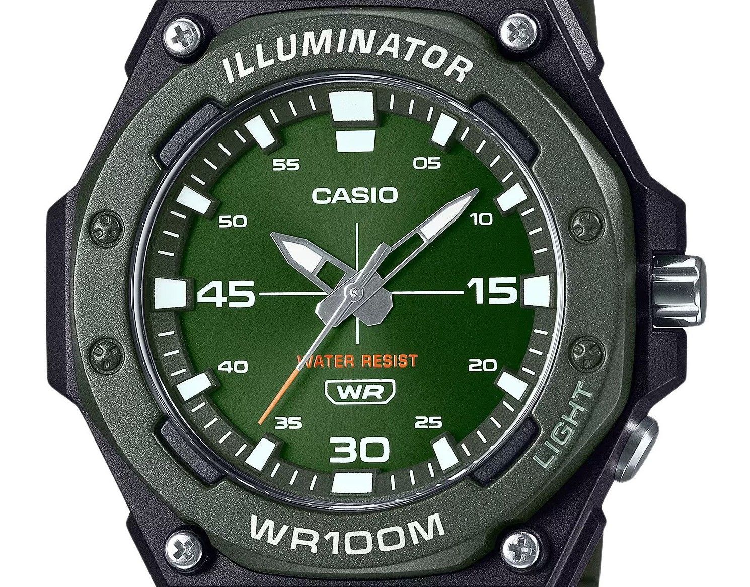 Casio Standard Analog Resin Strap Green Dial Quartz MW-620H-3AV 100M Men's Watch