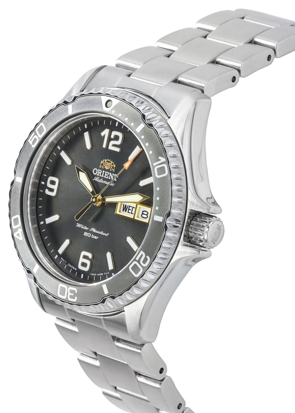 Orient Sports Kamasu Mako III Stainless Steel Grey Dial Automatic Diver's RA-AA0819N19B RA-AA0819N39B 200M Men's Watch