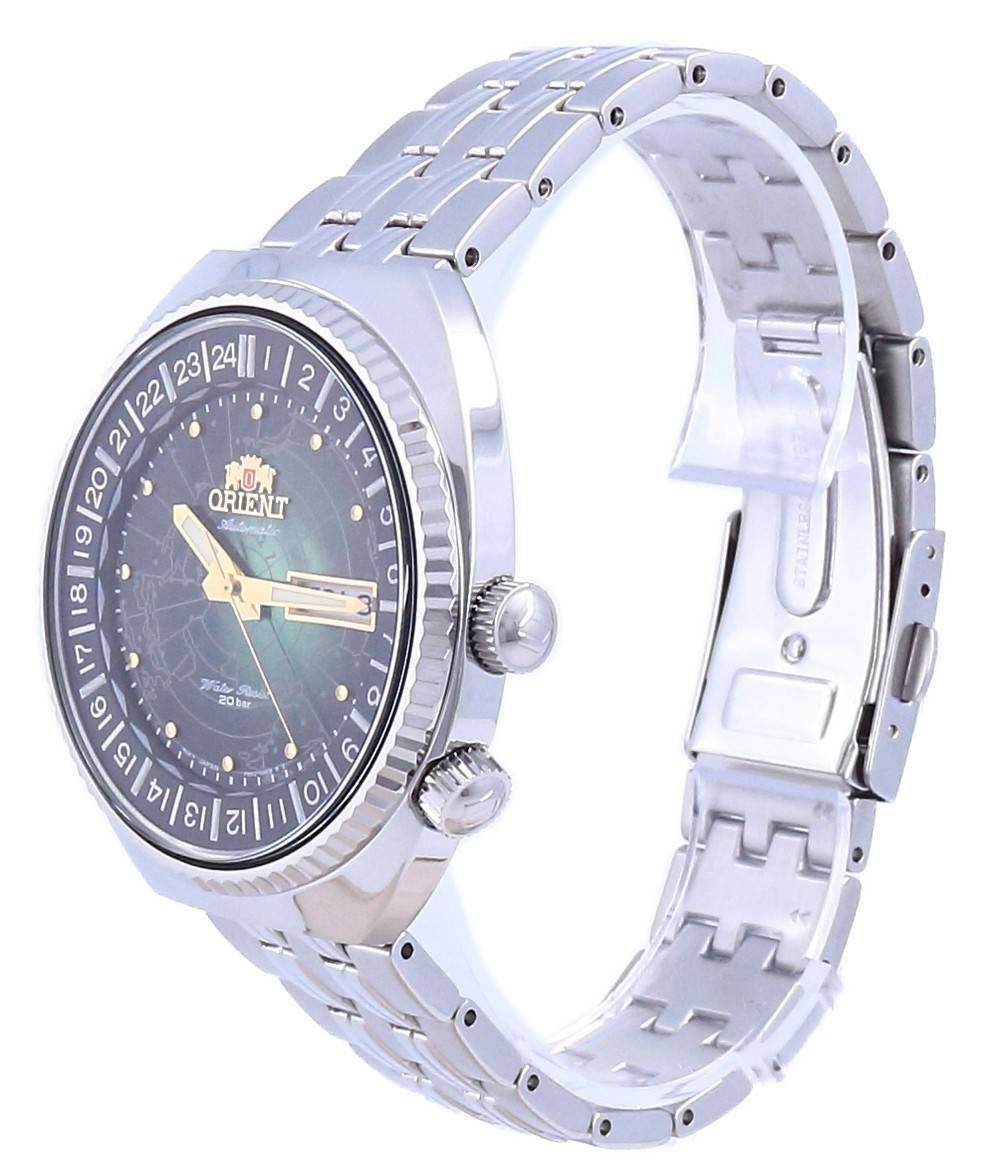 Orient World Map Revival Stainless Steel Automatic Diver's RA-AA0E02E19B RA-AA0E02E39B 200M Men's Watch
