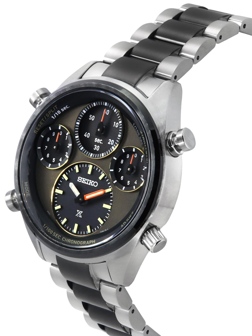 Seiko Prospex Speedtimer Limited Edition Chronograph Stainless Steel Brown Dial Solar SFJ005P1 100M Men's Watch