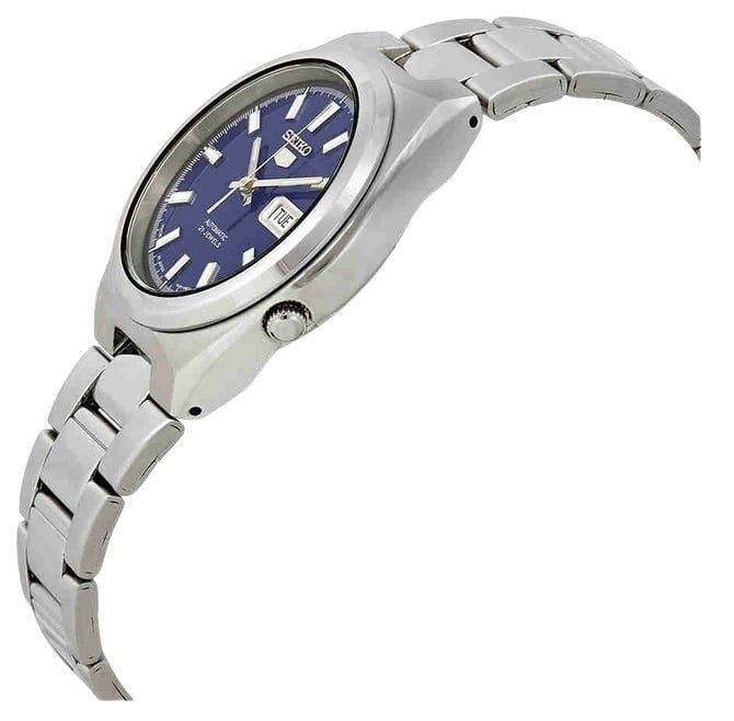 Seiko 5 Date-Day Stainless Steel Blue Dial 21 Jewels Automatic SNKC51J1 Men's Watch