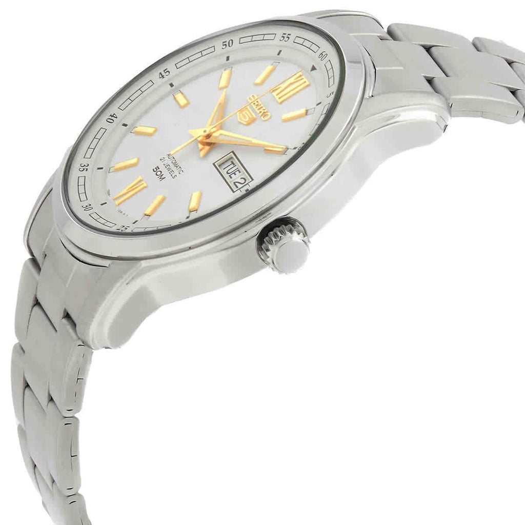 Seiko 5 Automatic White Dial SNKP15 SNKP15K1 SNKP15K Men's Watch