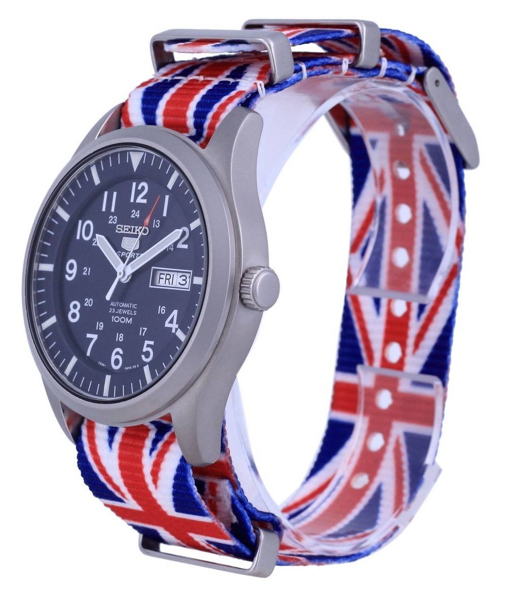 Seiko 5 Sports Automatic Polyester SNZG11K1-var-NATO28 100M Men's Watch