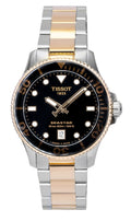 Tissot Seastar 1000 Gold Tone Stainless Steel Black Dial Quartz Diver's T120.210.22.051.01 300M Men's Watch