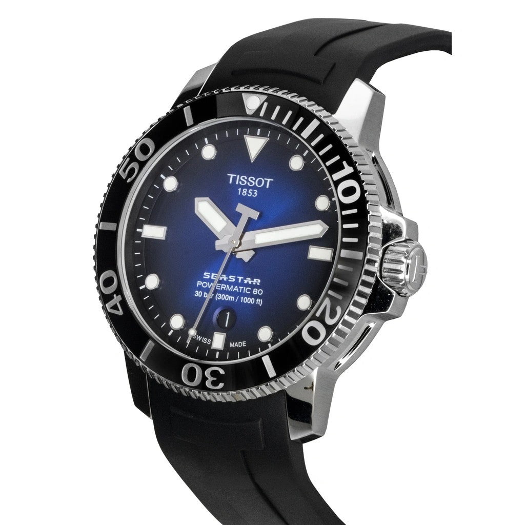 Tissot T-Sport Seastar 1000 T120.407.17.041.00 T1204071704100 Powermatic 80 Automatic 300M Men's Watch
