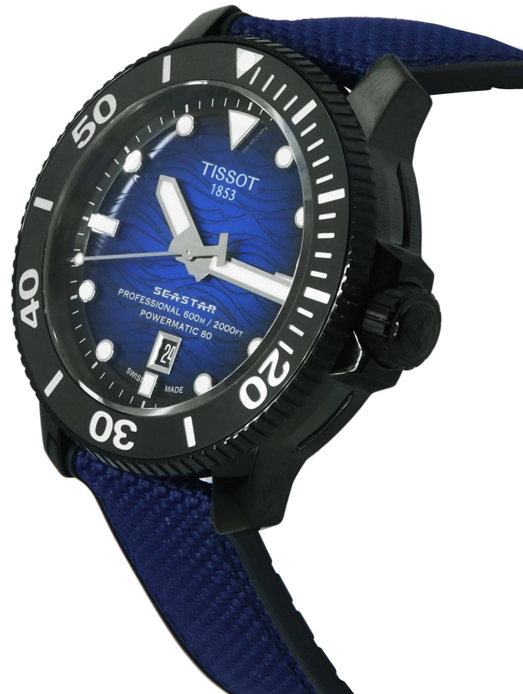 Tissot T-Sport Seastar 2000 Professional Powermatic 80 Diver's T120.607.37.041.00 T1206073704100 600M Men's Watch