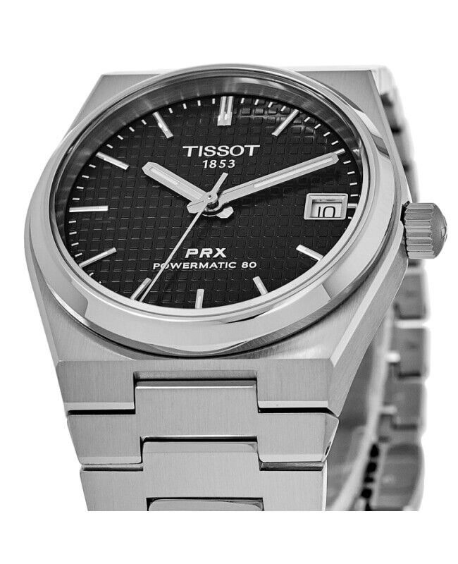 Tissot PRX T-Classic Powermatic 80 Black Dial Automatic T137.207.11.051.00 100M Unisex Watch