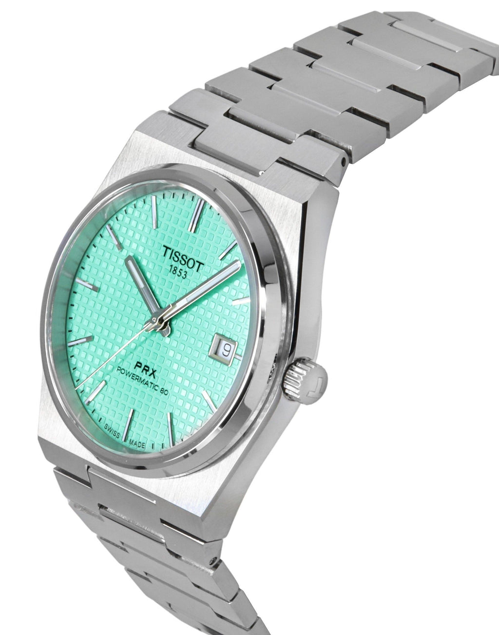 Tissot PRX Powermatic 80 Stainless Steel Light Green Dial Automatic T137.407.11.091.01 100M Men's Watch