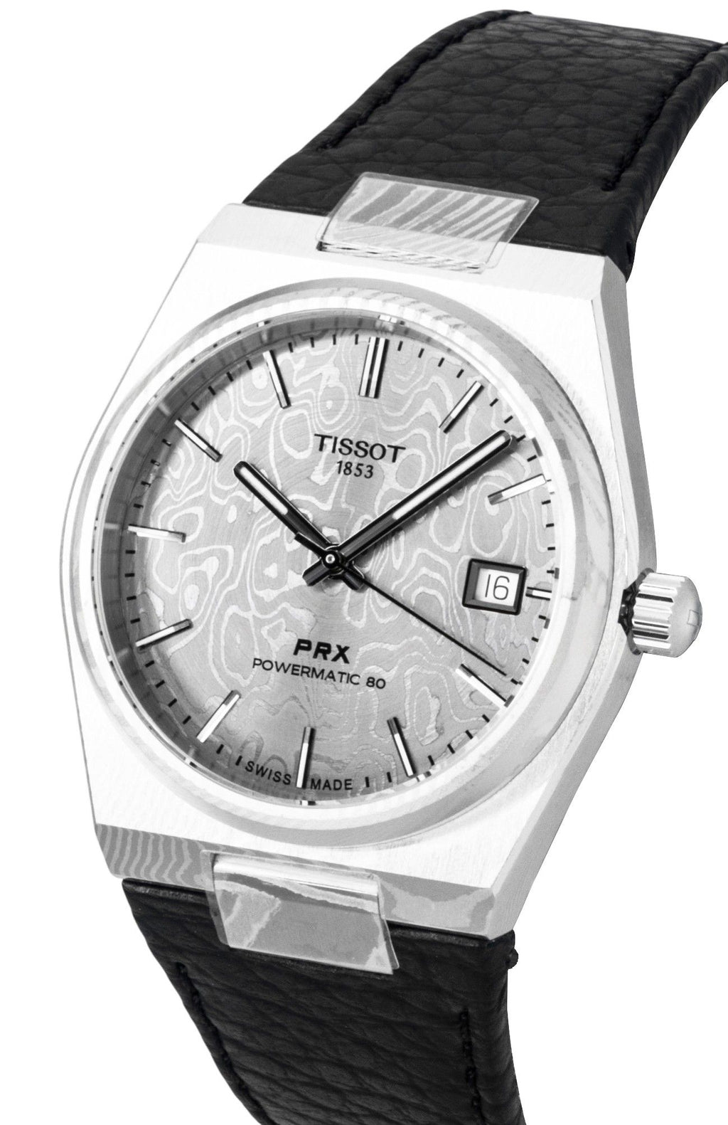 Tissot PRX Damascus Steel Synthetic Strap Grey Dial Automatic T137.807.96.081.00 100M Men's Watch