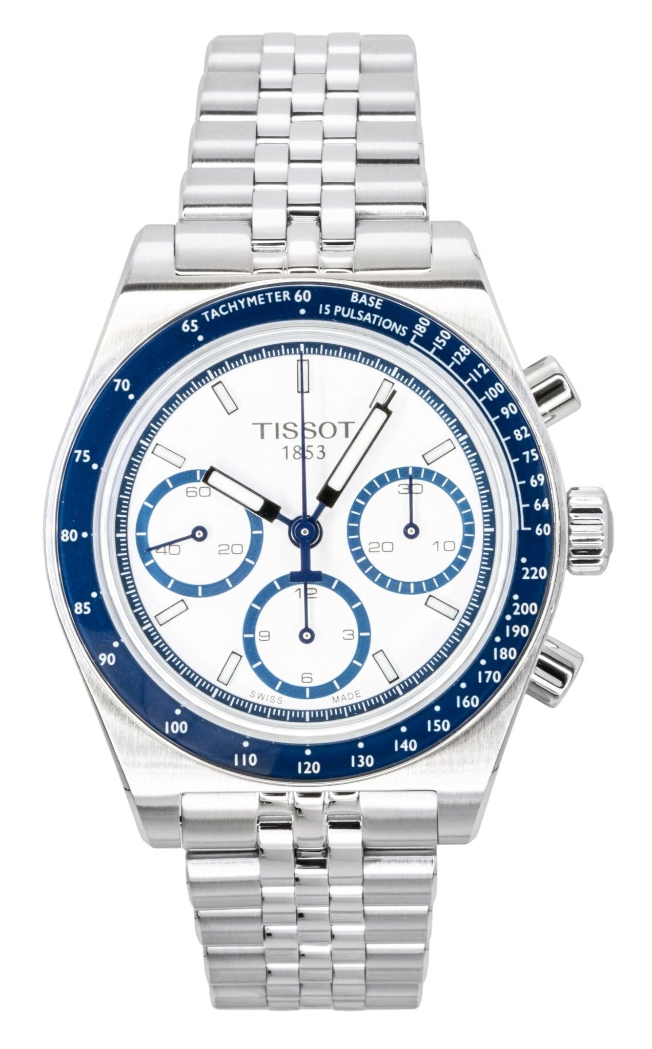 Tissot PR516 Chronograph Stainless Steel White Dial Automatic T149.462.11.011.00 100M Men's Watch