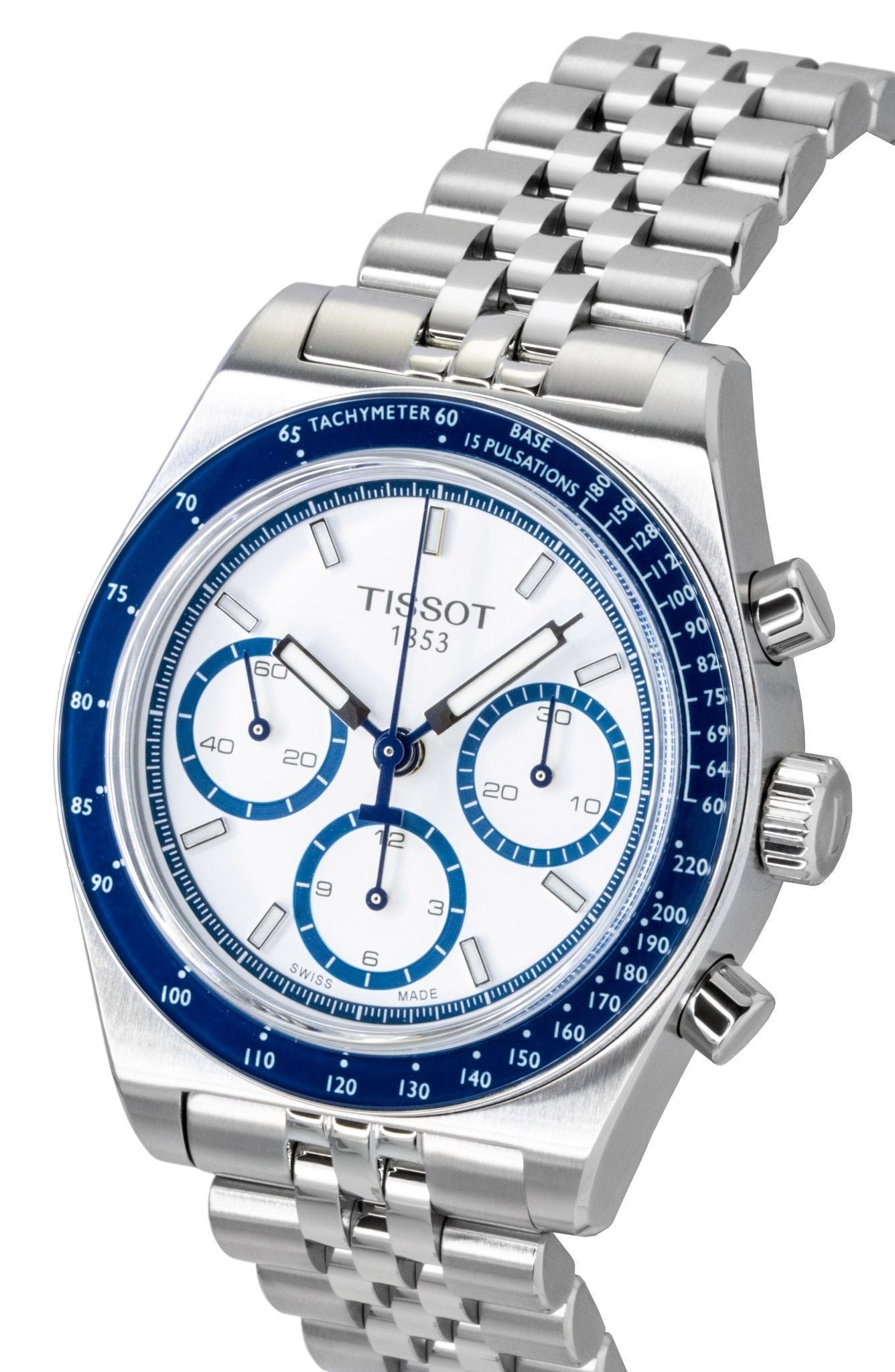 Tissot PR516 Chronograph Stainless Steel White Dial Automatic T149.462.11.011.00 100M Men's Watch