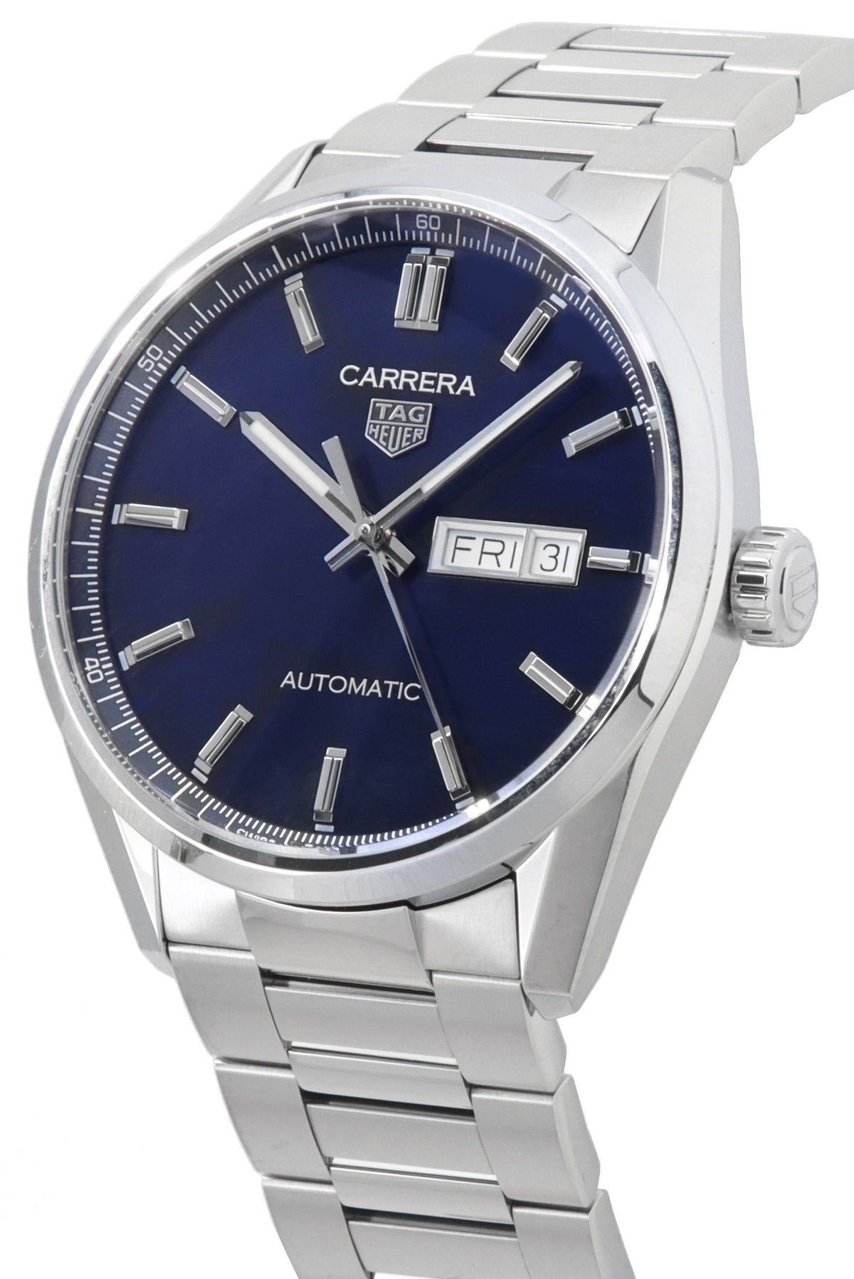 Tag Heuer Carrera Stainless Steel Blue Dial Automatic WBN2012.BA0640 100M Men's Watch