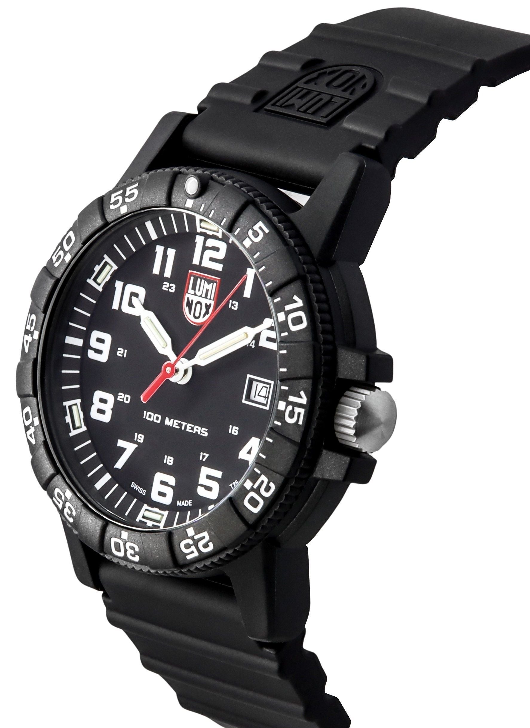 Luminox Leatherback SEA Turtle Giant Polyurethane Strap Black Dial Swiss Quartz XS.0321.L 100M Men's Watch