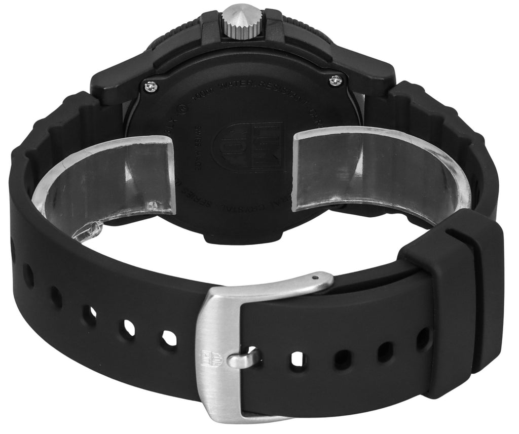Luminox Leatherback SEA Turtle Giant Polyurethane Strap Black Dial Swiss Quartz XS.0321.L 100M Men's Watch