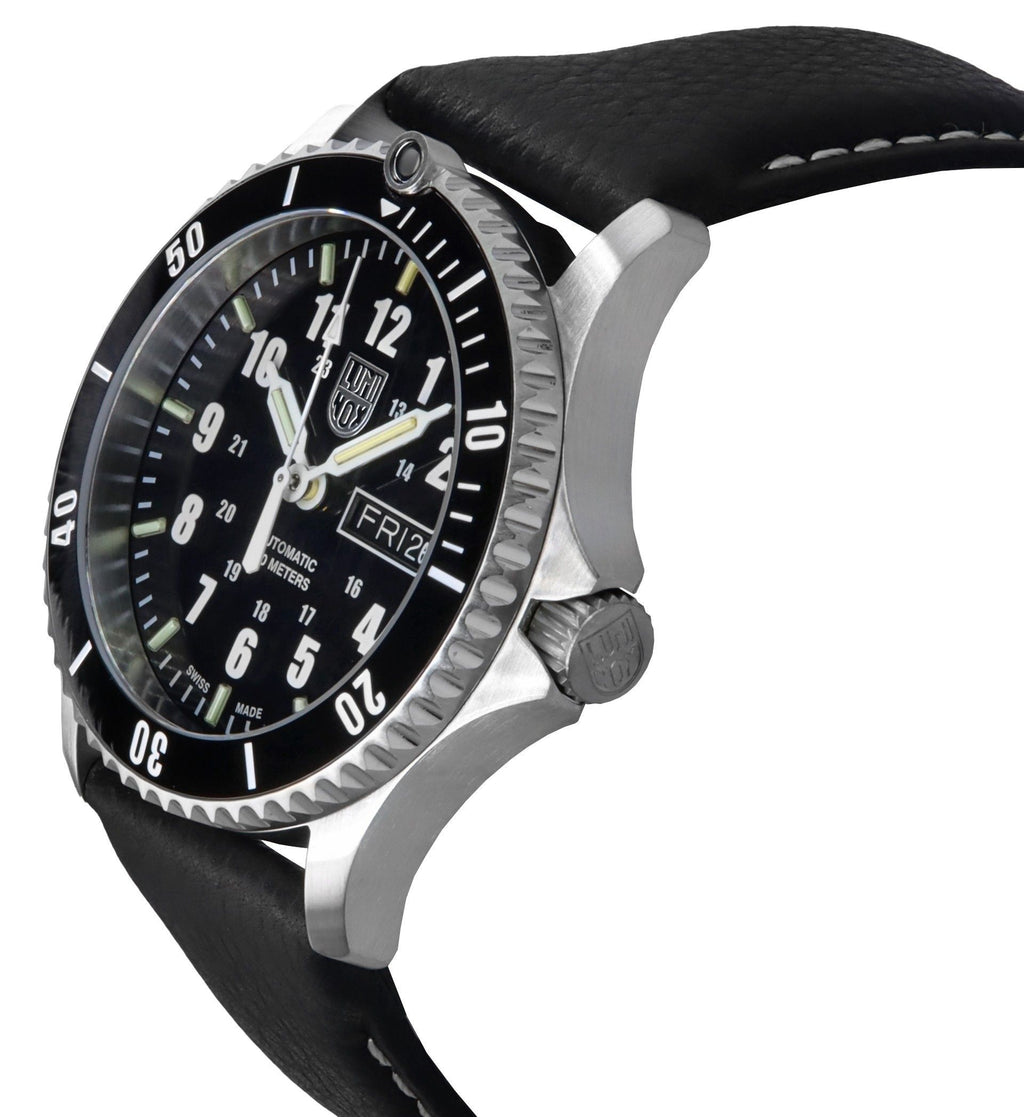 Luminox Sport Timer Leather Strap Blue Dial Automatic Diver's XS.0921 200M Men's Watch